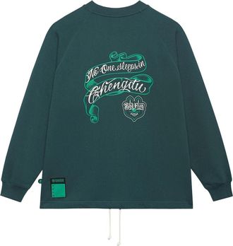 Li-Ning BadFive Graphic Sweatshirt Green AWDSJ07-2