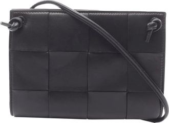 Bottega Veneta 2012-2025 Mini Nappa Maxi Intrecciato Cassette crossbody bag - Black
