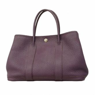 Herm&egrave;s Cassis Country Leather Tote Bag (Pre-Owned)