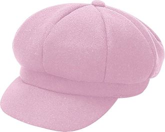 Generic Coachman Hat Womens Hat and Winter Warm Fashion Wool Beret Hat Painter Dome Trend Hat Beret Hat for Children, pink, One Size