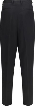 Dolce & Gabbana Wool Gabardine Trousers - Black