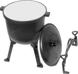 OEM Hervidor De Caza De Hierro Fundido De 10 Litros, Esmaltado En Brunbeste Bb-2648
