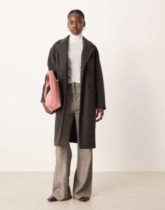 Mango Cappotto sartoriale color antracite-Grigio