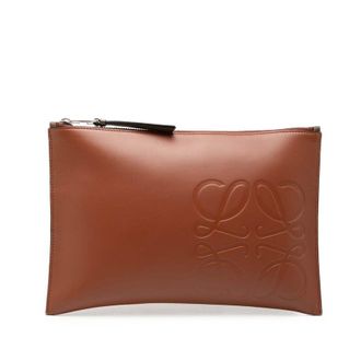 Loewe Pre-owned LOEWE Leather Anagram Flat Pouch Ladies 365Z5UI2SQ2Q5FKV