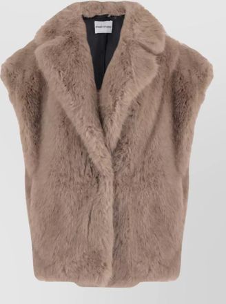 Stand Studio faux fur oversized vest