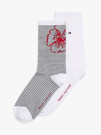Tommy Hilfiger 2-Pack Classic Flag Embroidery Socks