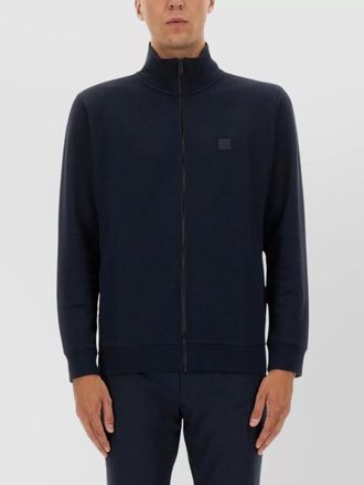 HUGO BOSS cotton zip sweatshirt