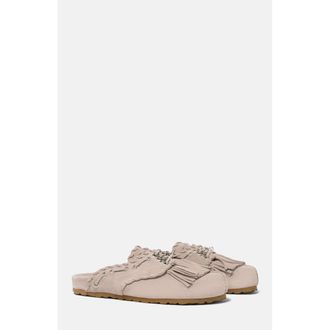 Scarosso Flora Mules in Light Sand - Suede at Nordstrom, Size 36