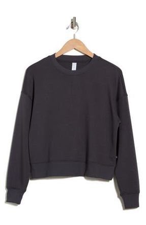 Marika Abby Crewneck Crop Sweatshirt in Phantom at Nordstrom Rack, Size X-Large