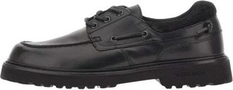 Woolrich Lage schoenen - Heren - Bootschoenen - Zwart - 45 EU - Leer - Schoenen