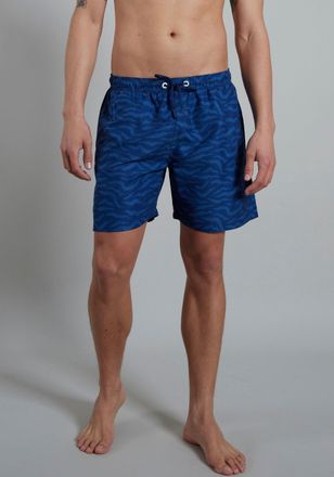Ceceba Badeshorts CECEBA, Herren, Gr. 14 (6XL), N-Gr, blau (blau, dunkel, allover), Popeline, Obermaterial: 100% Polyester. Innenslip: 100% Polyester, gemust
