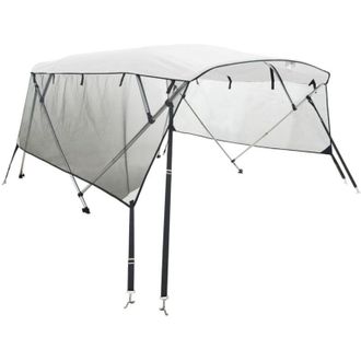 vidaXL Toldo Bimini 3 Arcos Con Paredes Laterales De Malla Vidaxl