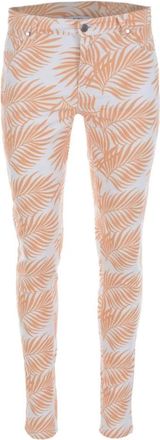 ZiZo Stijlvolle Skinny Broek - Dames - Skinny broeken - Oranje - 3XL - Katoen - Broeken