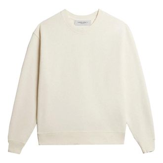 Golden Goose Sweatshirts, female, White, Size: XS Crewneck Sweatshirt With Reverse Logo