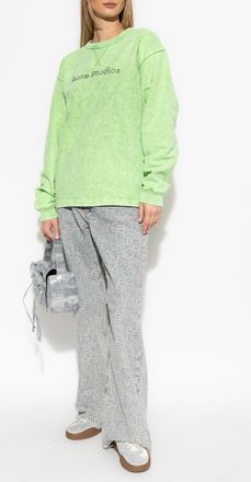 Acne Studios Jeans With Logo, Womens, Light Blue