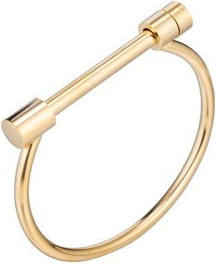 Eye Candy Los Angeles Melanie Titanium Screw Cuff Bracelet in Gold at Nordstrom Rack