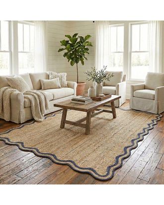 LR Home Lr Home Rivoli Farmhouse Bordered Handmade Area Rug