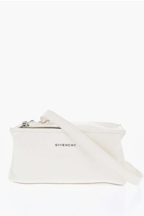 Givenchy Textured Leather PANDORA Shoulder Bag with Silver Effect Log size Unic
