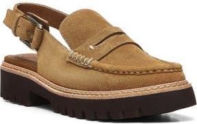 Donald J Pliner Halie Slingback Moc Toe Loafer in Saddle at Nordstrom Rack, Size 5.5