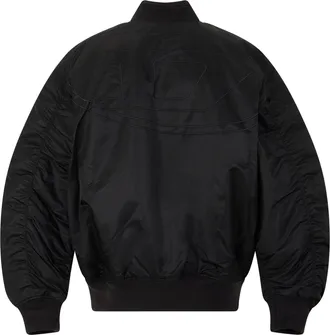 Diesel Mens Bomber Jacket Black Polyamide