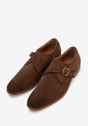 Wittchen Heren Monkschoenen in Donkerbruin Su&egrave;de Leer