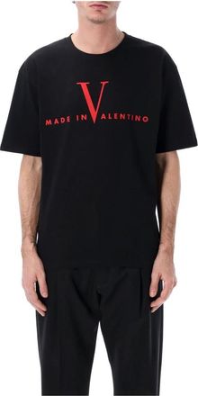 Valentino Garavani Made In Valentino T-Shirt - Heren - T-shirts - Zwart - M - Katoen - Tops