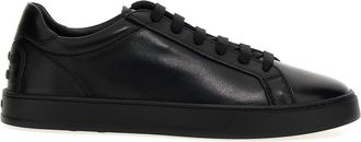 Tod's Black Leather Sneakers