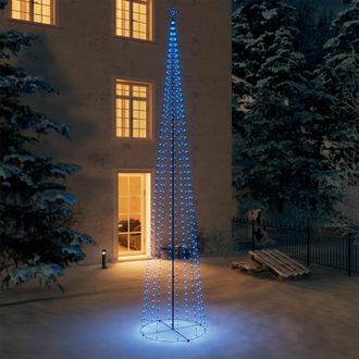vidaXL Vidaxl - Rbol De Navidad Cono 752 Leds Azul 160x500 Cm