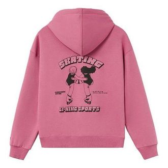Li-Ning (WMNS) Li-Ning Skating Graphic Hoodie Pink AWDR682-2