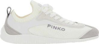 Pinko Pinko, Schoenen, Dames, Wit, 37 EU, Katoen, Reby 03 Sneakers