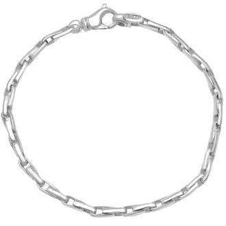 Pompeii3 Mens 14k Gold (15gram) or Platinum (24gram) 3.5mm Link Bracelet 8.5