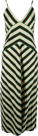 Msgm Damesjurk in Viscosemix - Dames - Maxi kleedjes - Veelkleurig - XS - Kleedjes