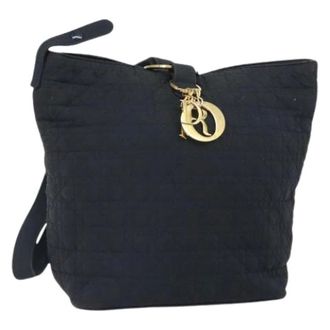 Dior Pre-owned Shoulder Bags, female, Black, Size: ONE SIZE Pre-owned Vintage Nylon Shoulder Bag
