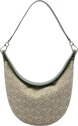 Loewe Pre-owned Luna Schoudertas - Dames - Vintage Schoudertas - Groen - ONE Size - Leer - Vintage