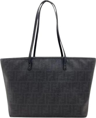 Fendi Pre-owned Tote Bags, female, Black, Size: ONE SIZE Pre-owned Plastic Tote Bag