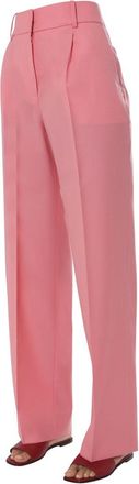 Givenchy Wool-Blend Regular Fit Trousers - Pink