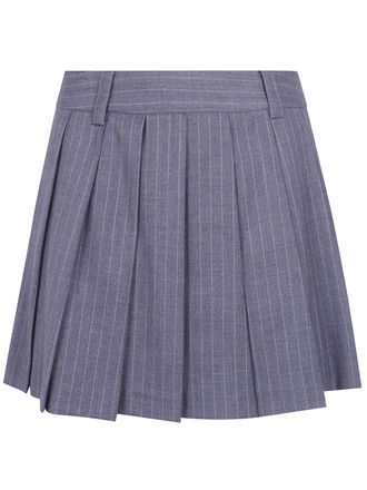 Dunst Mini Pleated Skirt Pleats Mini Striped Skirt