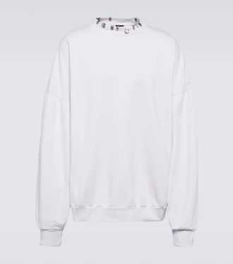 Balenciaga Pierced Round fleece sweatshirt