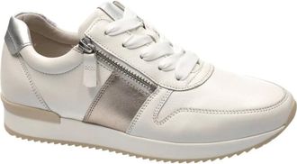 Gabor Schoenen, Dames, Beige, 39 EU, Leer, 63.420.22 Nappa Satin Metallic Sneakers