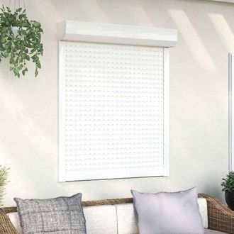 Berkfield Home Roller Shutter Aluminium 100x120 cm White