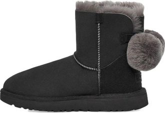 UGG (WMNS) UGG Mini Bailey Fuzzy Bow Black 1132018-BLK