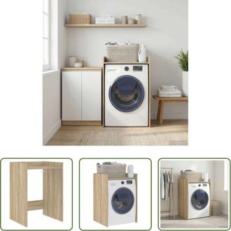 vidaXL Mobiletto per bagno - Mobiletto per lavatrice Sonoma 67,5 x 62 x 97 cm