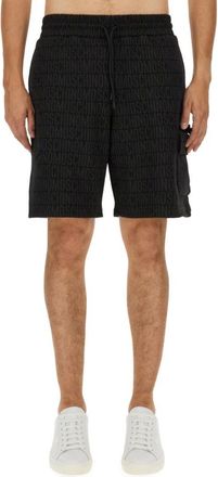 Moschino Relaxed Fit Black Bermuda Shorts