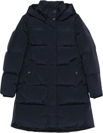 Woolrich Lange Kelly Donsjas - Dames - Dons jassen - Blauw - L - Jassen
