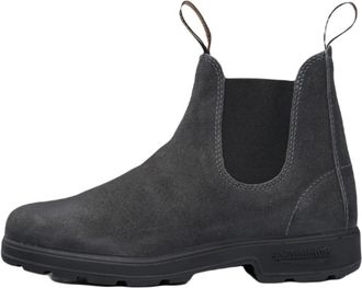 Blundstone Gevoerde Rustieke Zwarte Chelsea Boots - Heren - Chelseaboots - Zwart - 43 1/2 EU - Leer - Schoenen