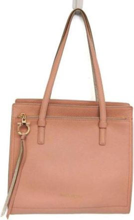 Ferragamo Tweedehands leren schoudertassen - Dames - Vintage Shopper - Roze - ONE Size - Leer - Vintage