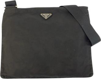 Prada Pre-owned Tessuto Nylon Shoulder Bag - Dames - Vintage Schoudertas - Zwart - ONE Size - Nylon - Vintage