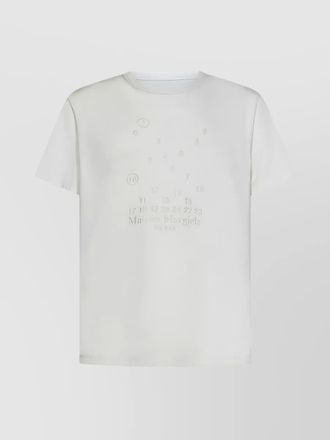 Maison Margiela cotton jersey logo embroidered t-shirt