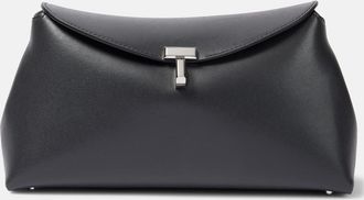 Toteme T-Lock Small leather clutch