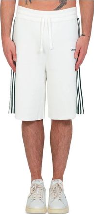 Autry Gestreepte Shorts - Heren - Korte Broeken - Wit - M - Katoen - Korte Broeken